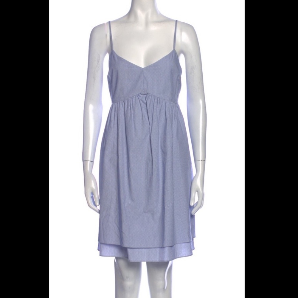 Derek Lam 10 Crosby Dress Spaghetti Stripe Blue Sundress size 10